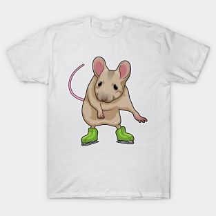 Mouse Ice skating Ice skates T-Shirt